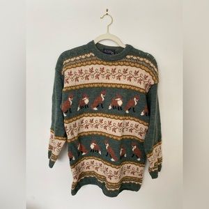 Vintage Acorn 100% wool sweater